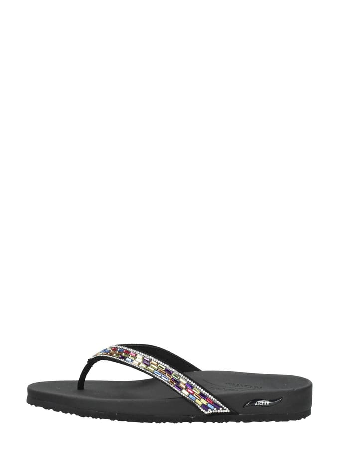 Skechers Arch Fit Meditation -Glam Gal - Dames Slippers - Zwart