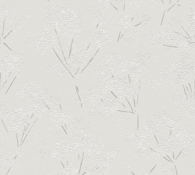 BLOEMETJES BEHANG | Floraal - Grijs Wit - A.S. Création Casual Living