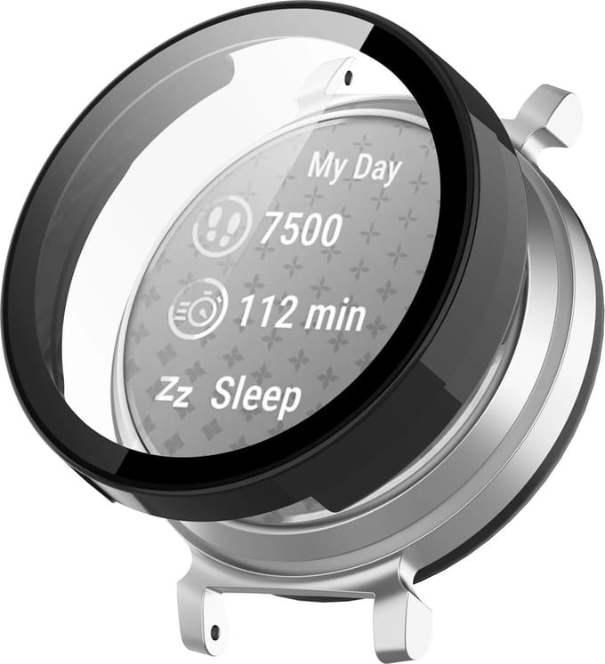 Strap-it Hard case hoesje met screen protector - geschikt voor de Garmin Lily 2 (niet de eerste versie) - zwart
