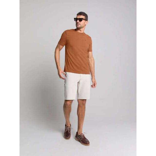 No Excess T-shirt Crewneck Solid Basic Caramel Größe: XXL | Basic T-Shirts Outlet | Herren | Braun