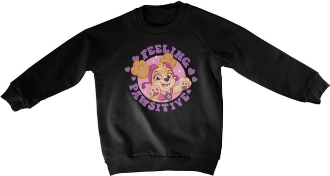 Paw Patrol Kinder Feeling Paws-itive Kids-sweatshirt NIC-31-PP010-DTF541