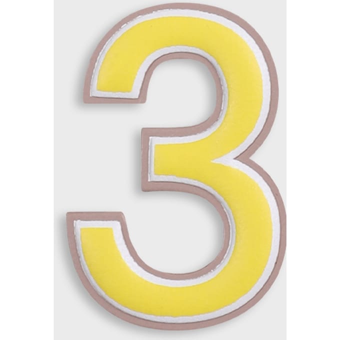 Number 3 Number Sticker