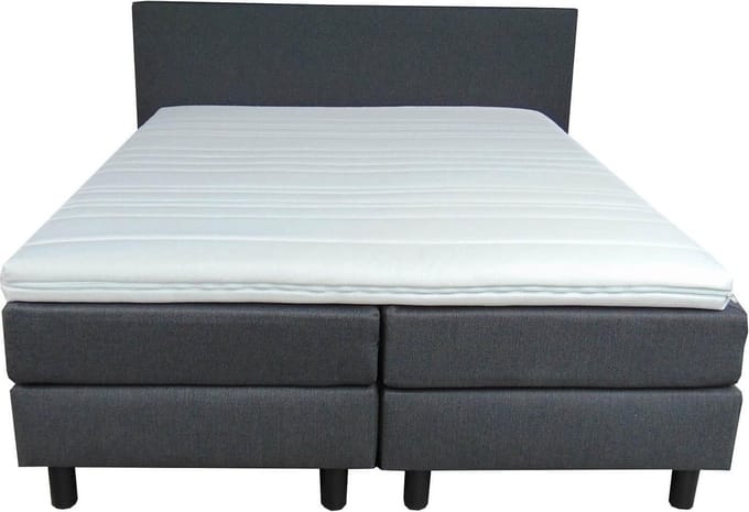 Slaaploods.nl Praag - Boxspring inclusief matras - 160x200 cm - Zwart