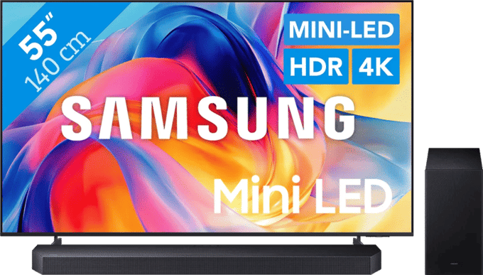 Samsung Mini-led 55" M73H (2026) + Samsung HW-Q600F (2025)