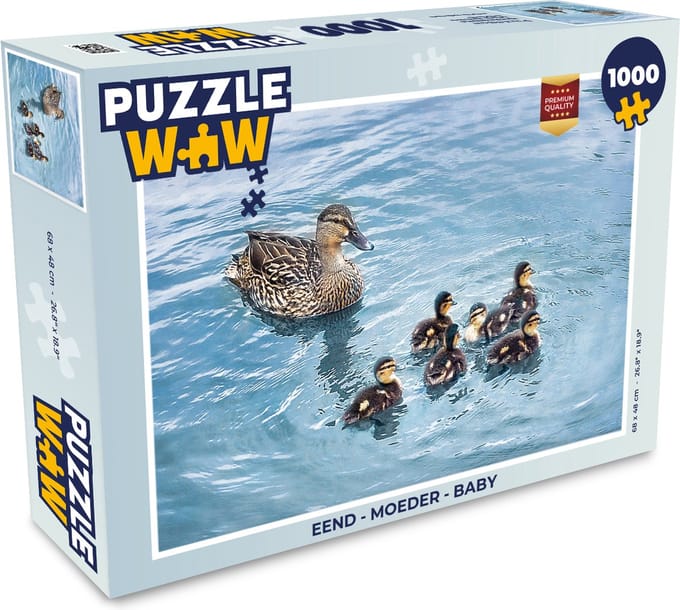 Puzzel Eend - Moeder - Baby - Legpuzzel - Puzzel 1000 stukjes volwassenen