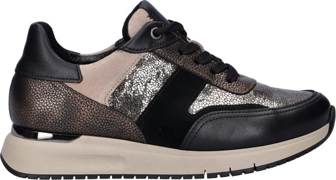 Gabor Comfort Optifit dames sneaker - Zwart multi