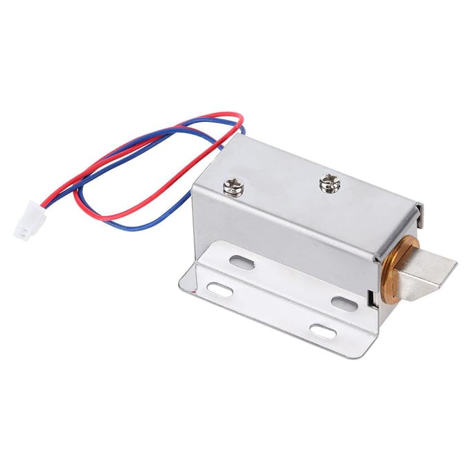 DC 12V Mini Elektromagnetisch Slot Assemblage Kit Hardware voor Deur Raam Kast Lade white