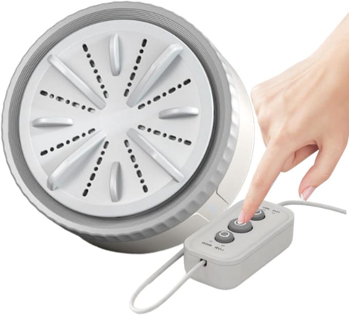Kleine Wasmachine - Mini Wasmachine - Dagelijks Wassen - Energiebesparend - Compact Formaat - Grijs