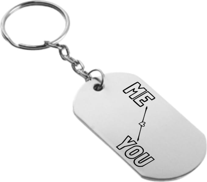 Akyol - ik en jij sleutelhanger - Liefde - relatie - cadeau - 54 x 29mm