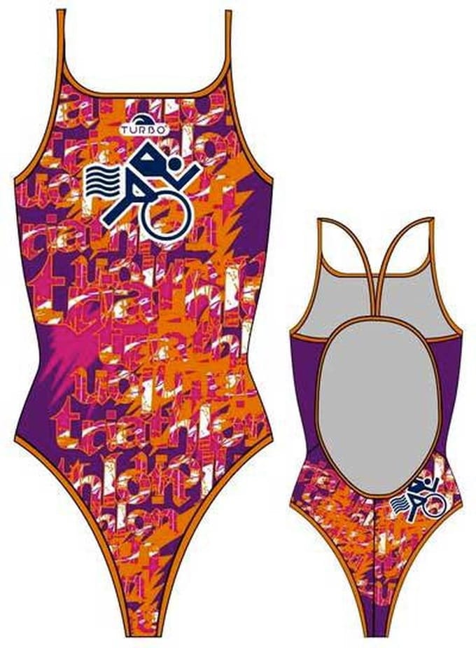 Turbo Multi Triahtlon Zwemkleding Oranje,Blauw L Vrouw