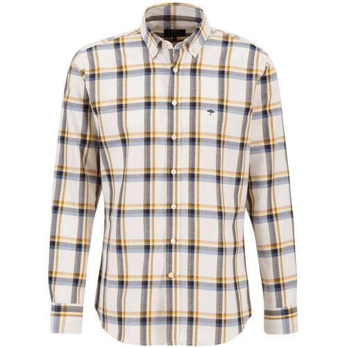 Fynch-Hatton Overhemd Combi Multi Check Button Down Winter Sun / male