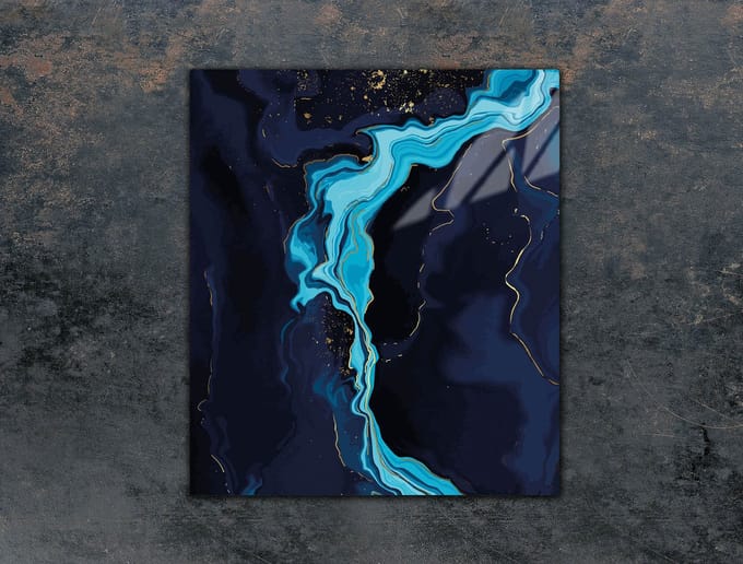 TMK ArtDeko - Snijplank - 45x52 cm - Glas - Marmer