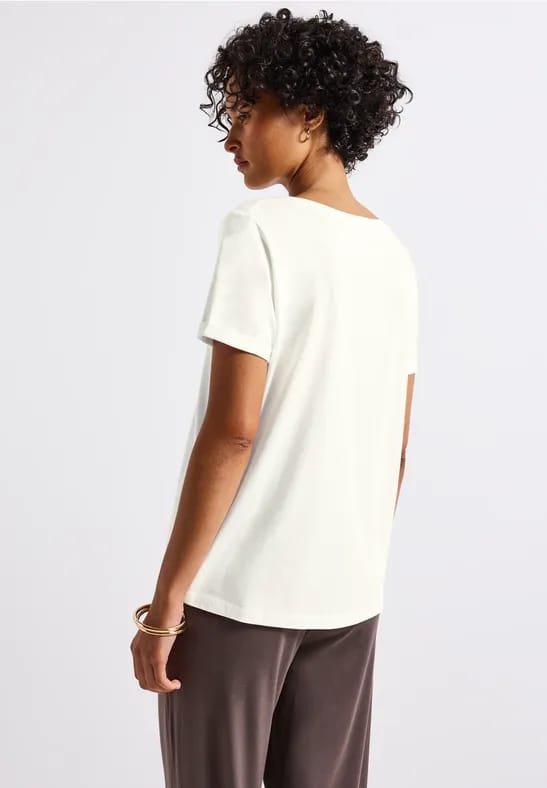 Shirt met omslagdetail