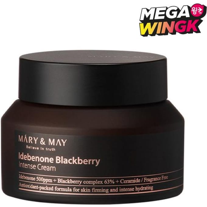 [BEAUTÉ VEGAN] Mary&May Crème Intense Idébénone + Mûre 70g black