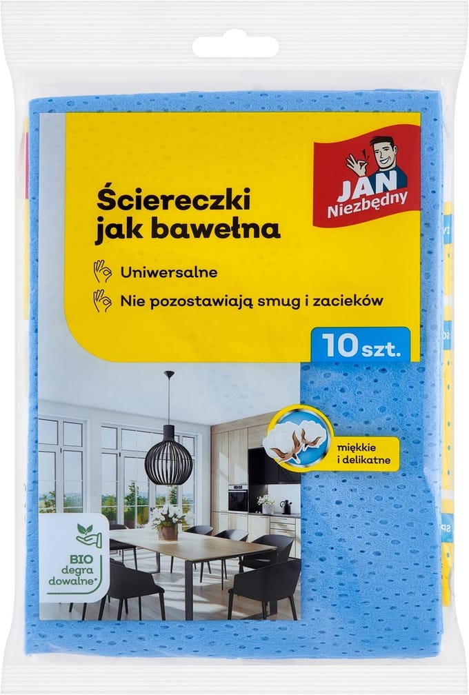 Sarantis - Schoonmaakdoekjes - 10 Stuks - Hoogwaardige Vezels - Herbruikbaar