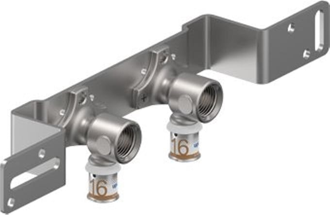 Uponor S-Press Smart Aqua muurplaatbeugel - 1/2 binnendraad x 16 x 80 mm pers