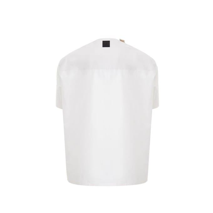 Emporio Armani Witte Katoenen T-Shirt