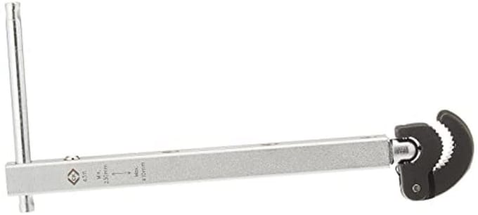 Verstelbare Wastafelsleutel 275-460 mm met T-handgreep en Draaibare Kop