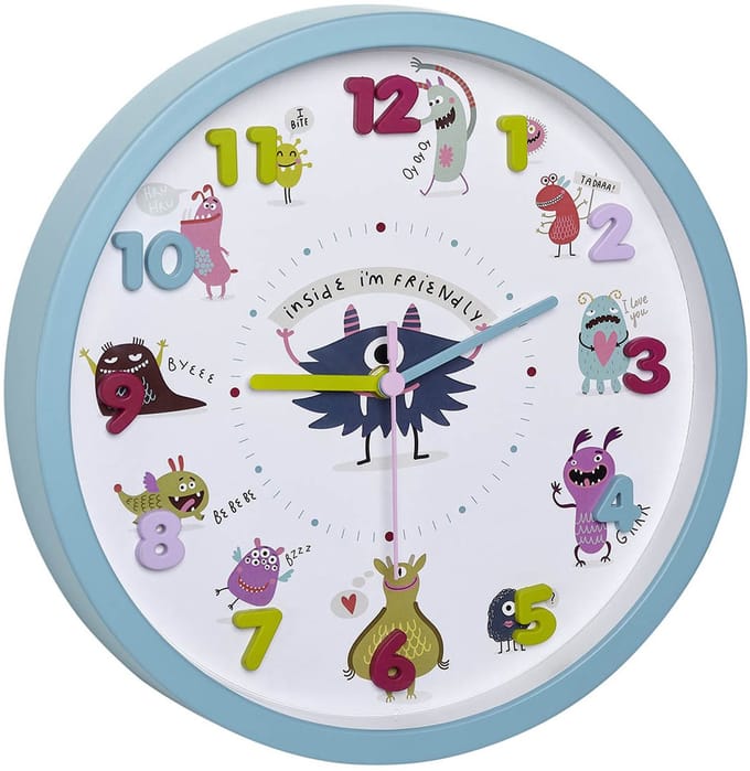 TFA Little Monsters 31 cm klok