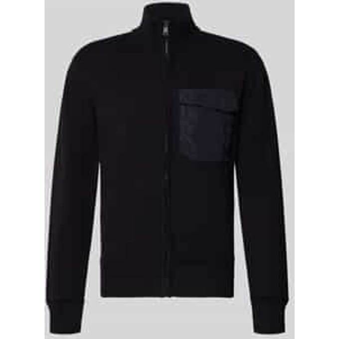 Gebreid jack met opstaande kraag, model 'BERTI'
