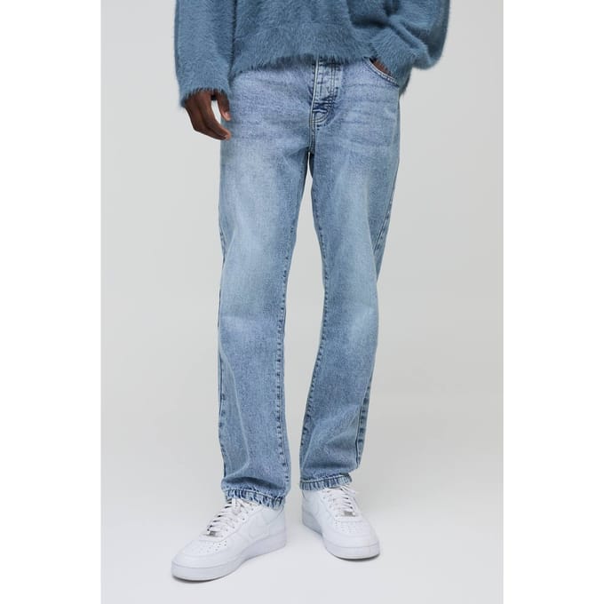 Rechte, stijf gewassen jeans | Light Blue | Size 32R