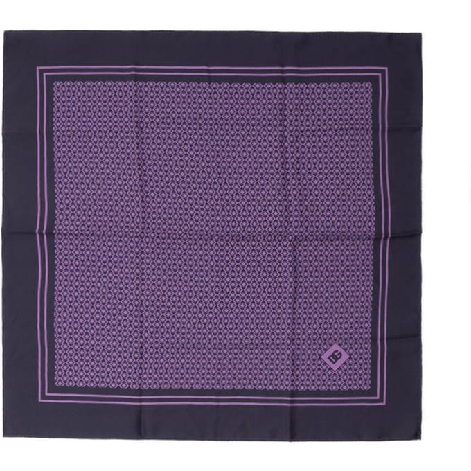 Zijde Sjaal Geometrisch Patroon