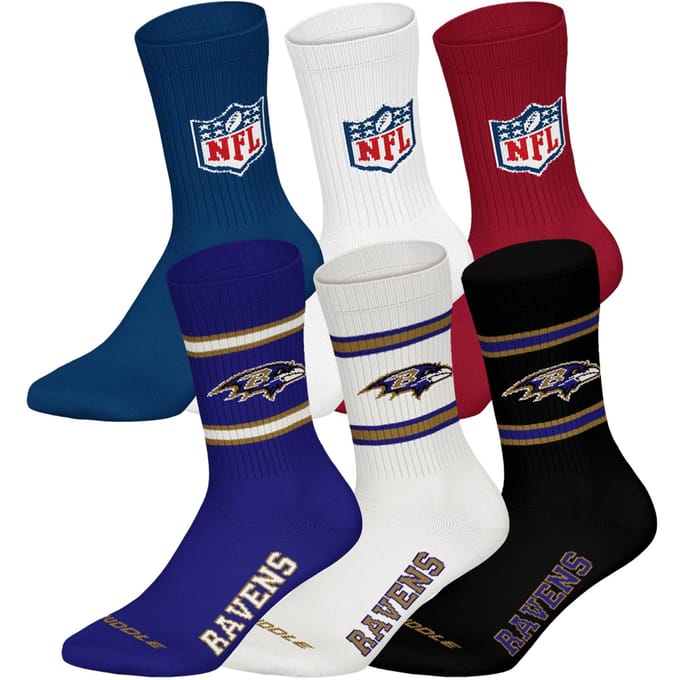 NFL Sokken NFL 6Pack Crew Socks Set van 6