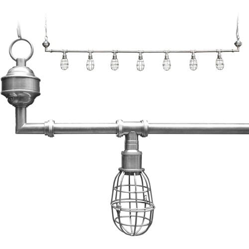KS Verlichting Hanglamp Sandford 7-l silver