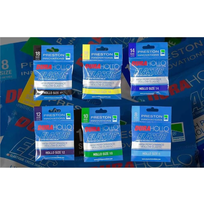 Preston dura hollo elastic size 16 geel