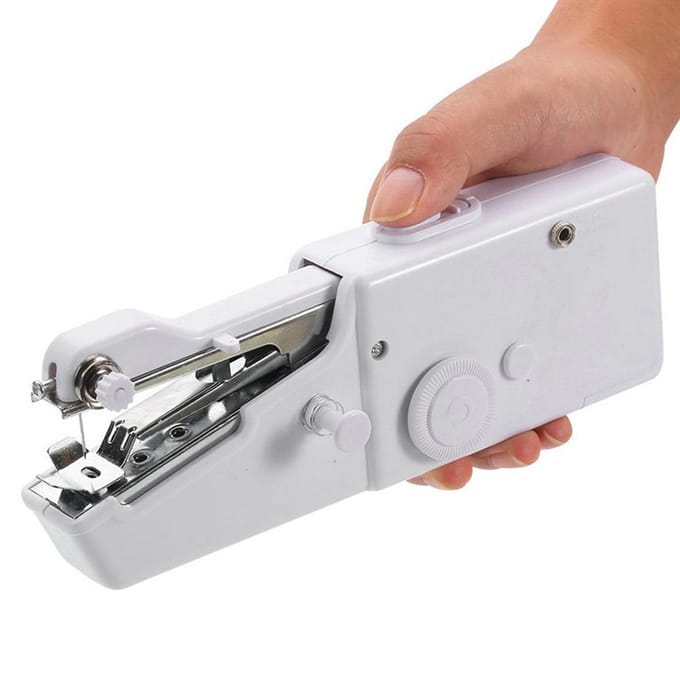 Mini handnaaimachine Draagbare elektrische handnaaimachine Snel repareren Geschikt voor wit