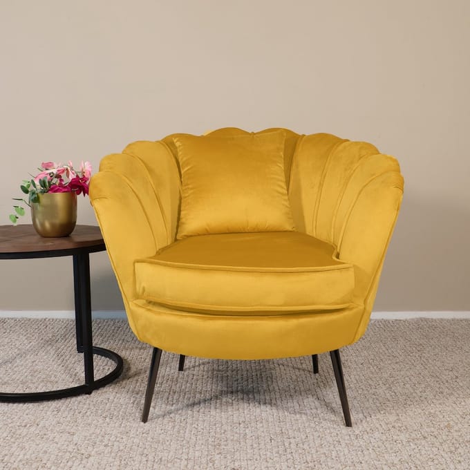 Fauteuil zitbank 1 persoons Anna goud