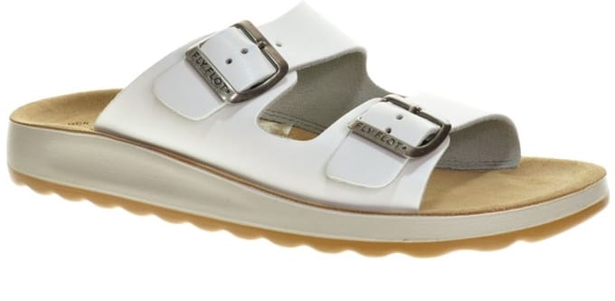 Witte Slippers Tweeband Fly Flot maat 41