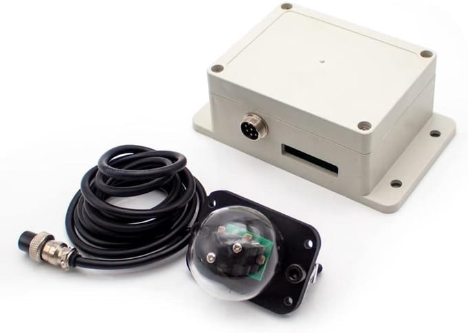 Zonne Tracker Controller - Zonvolger Systeem - Zonne-energie Opwekken - Dubbele As Tracking - 12 Volt - Grijs