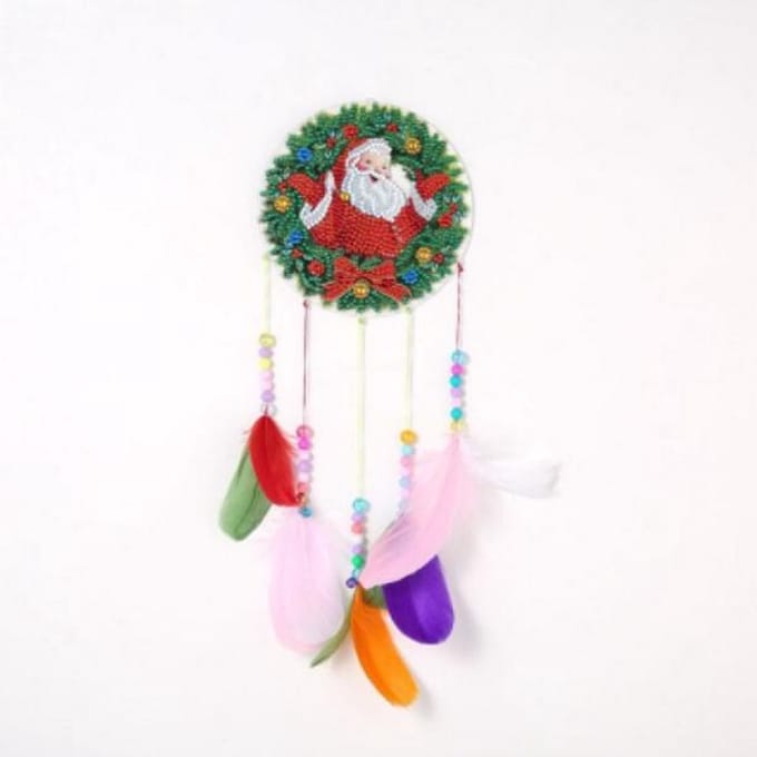 Diamond Painting "JobaStores®" Windgong Kerst 04 (Kerstman)