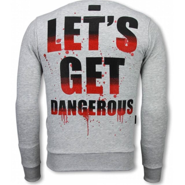 Local Fanatic Terror duck rhinestone sweater
