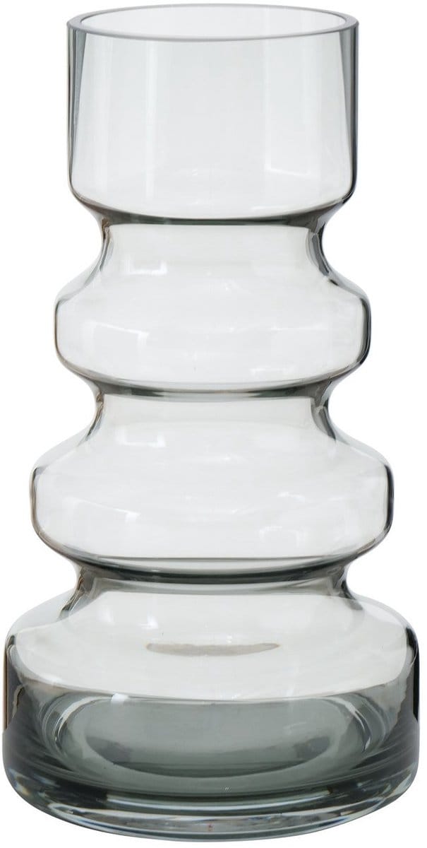 Deco by Boltze Vaas - glas - transparant - 13 x 25 cm - bloemenvaas