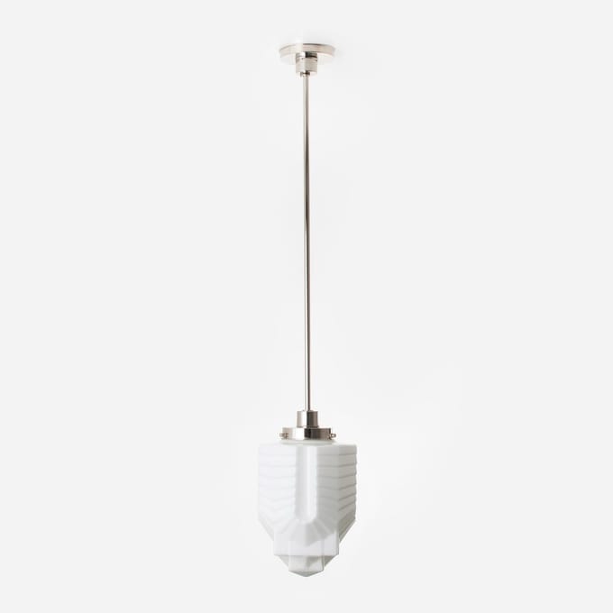 Hanglamp ''Chrysler'' 20's Nikkel - Art Deco Trade