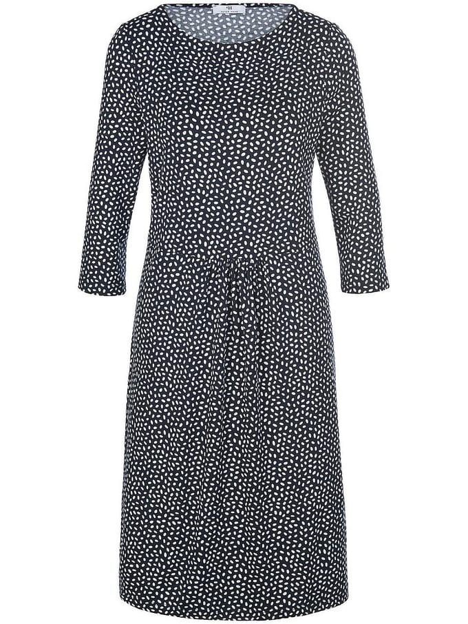 Jersey jurk 3/4-mouwen Van Peter Hahn blauw