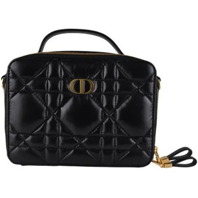 Dior Dior Caro Box-tas Zwart