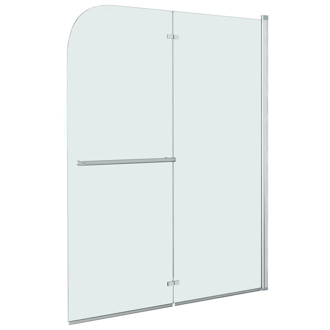 vidaXL - Douchewand - inklapbaar - 2 - panelen - 95x140 - cm - ESG