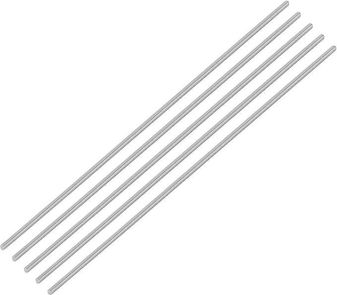 5 Stuks Draadstangen M6 x 400 mm RVS 304 Rechte Schroefdraad voor Montage