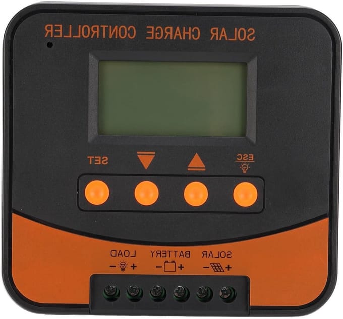 MPPT Zonne Laadregelaar - Solar Controller Batterij - Energie Systeem Beheer - 99% Tracking Efficiëntie - 20A - Grijs