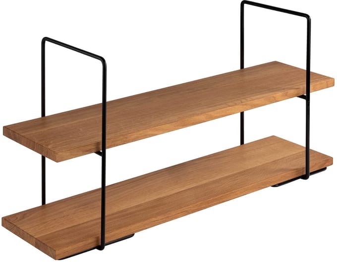 APS Etagere Perfecto Large - 2-laags buffetstandaard met eikenhouten planken