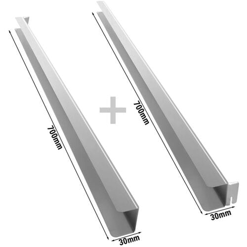 GGM Gastro (2 stuks) Rails - 1x rechts & 1x links - passend voor Eistiefkühlschrank ETKSC792DN