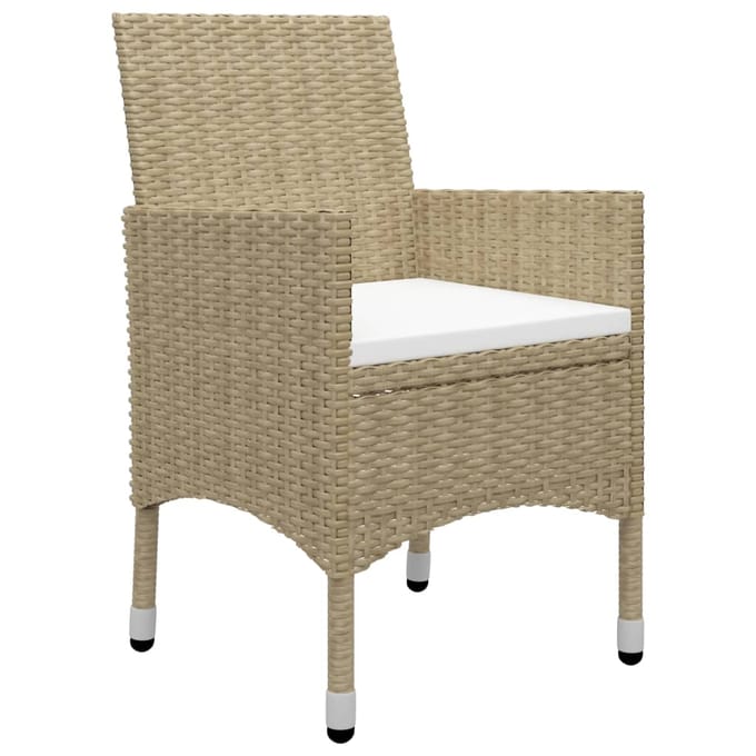 vidaXL - 3-delige - Tuinset - beige