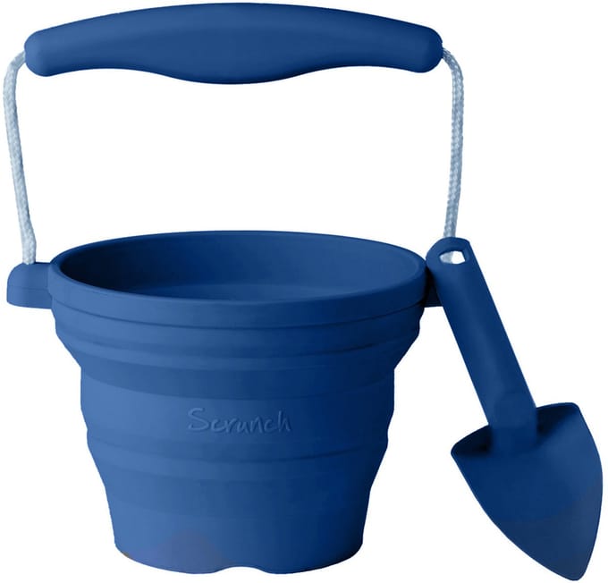 SCRUNCH Speelgoedemmer - Blauw - Opvouwbaar - Recycleerbaar