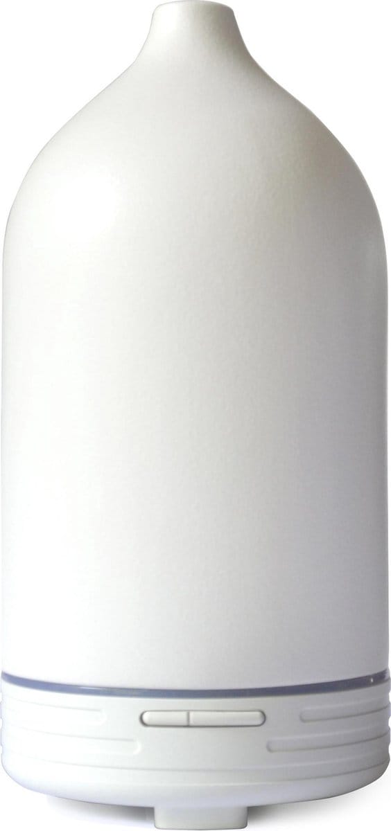 Bloomm Aroma Diffuser, Keramiek, Mat Wit, 120ml.