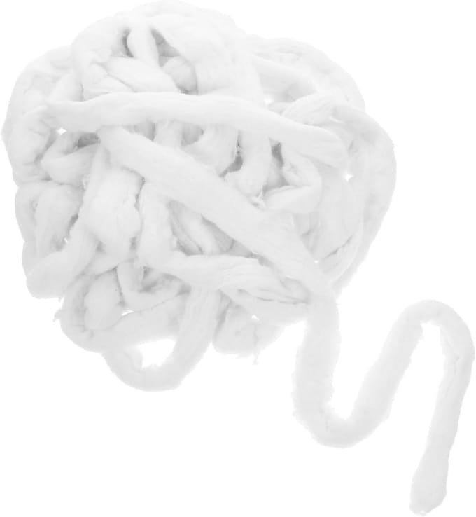 Katoenen Krulstrips - Permanent Strips Haar - Haar Verven - Met Fixeer Touw - 106 cm - Wit