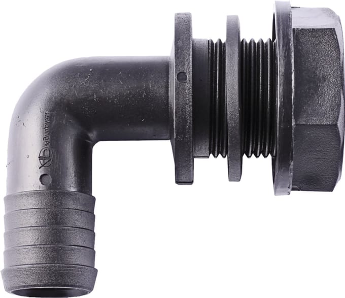 Agroplast AP25KP25 - Overloopbocht - 32mm - Compleet - Zwart