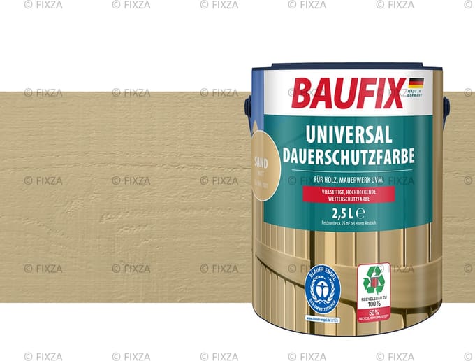 BAUFIX Universele Dekkende Tuinbeits zand 2,5 Liter